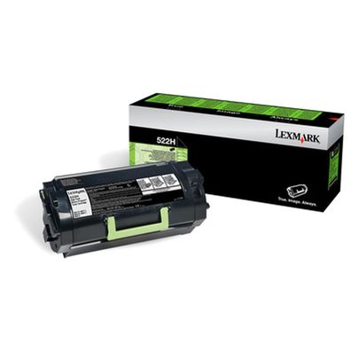 Toner Lexmark 522H Schwarz - Kapazität 25.000 Seiten