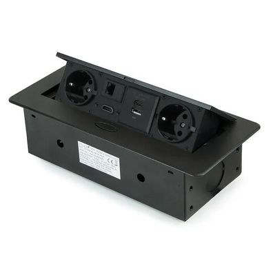 Multiconnecteur Emuca Atom mit 2 Schuko-Steckdosen und 2 USB-Anschléssen
