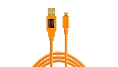 Kabel Tether Tools TetherPro USB 2.0 A Male zu Micro B 5-polig Orange