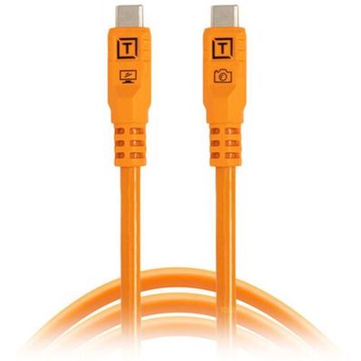 Kabel TetherTools TetherPro Optima 10G USB-C, 3 m, Orange