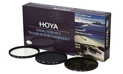 Filter Set Hoya UV, Polarisations- und ND8-Filter 43mm