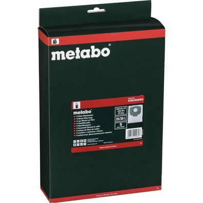 Staubsaugerbeutel Metabo aus Faser, weiß, 25 Liter