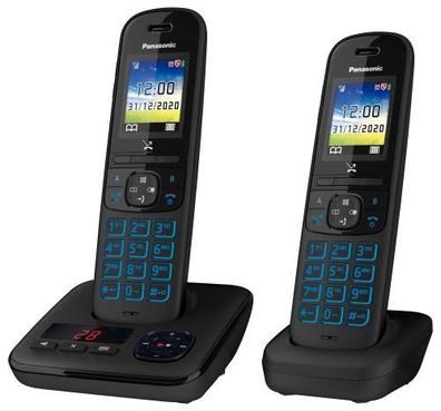 Schnurloses Telefon Panasonic KX-TGH722FRB mit Anrufbeantworter