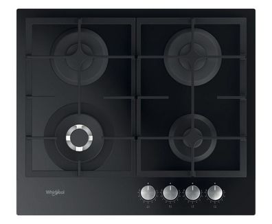 Gas-Kochfeld Whirlpool AKTL 629/NB1, 4 Brenner, 59 cm, schwarz
