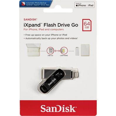 USB-Stick SanDisk iXpand Go 64 GB USB 3.0 / Lightning