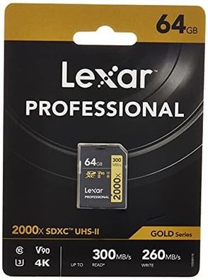 Speicherkarte Lexar Professional 64 GB SDHC UHS-II