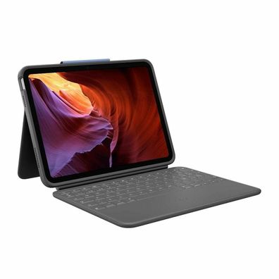 Tastaturhélle Logitech Rugged Folio fér iPad (10. Generation)