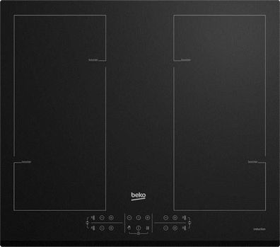 Induktionskochfeld Beko HII64206F2MT mit 7200 W, 4 Kochzonen