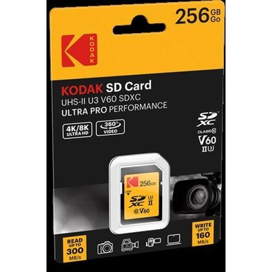 SD-Karte Kodak 256GB UHS-II U3 V60 Ultra Pro