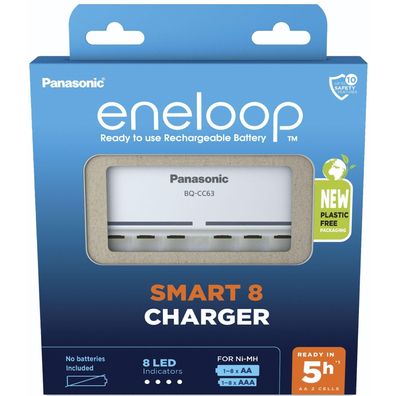 Ladegerät Panasonic Eneloop BQ-CC63 fér AA- und AAA-Akkus