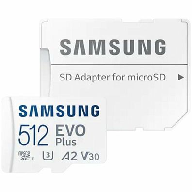 MicroSDXC Karte Samsung EVO Plus 512 Go UHS-I U3 V30 A2