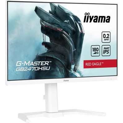 iiyama G-MASTER 23.8" FHD 180Hz Gaming Monitor - White (GB2470HSU-W6)