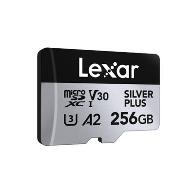 MicroSDXC Lexar 256GB Professional SILVER Plus UHS-I A2 V30 U3 4K