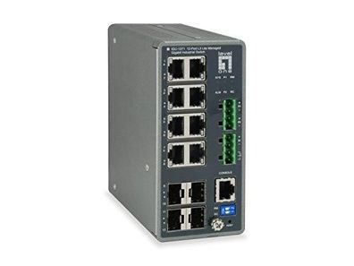 Switch LevelOne IGU-1271 - L3 Lite, 8x Gigabit + 4x SFP, grau