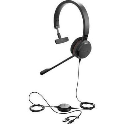 Headset Jabra Evolve 30 II UC Mono On-Ear