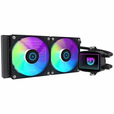 Fléssigkeitskéhlung Hiditec LDCR10004 mit 2x 120 mm ARGB Léfter