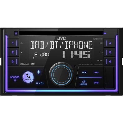 Autoradio JVC KW-DB95BT 2 DIN 200 W Bluetooth