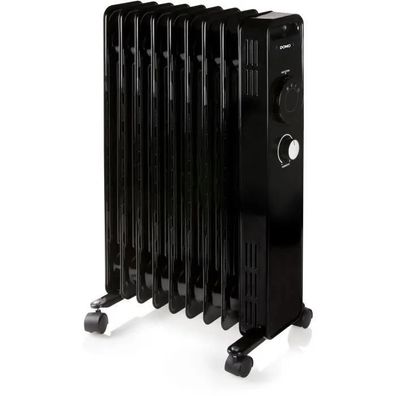 ßlradiator Domo 9 Heizkörper, 2000W, Schwarz