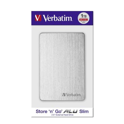 Externe Festplatte Verbatim 1 TB USB 3.2 Gen 1 Silber