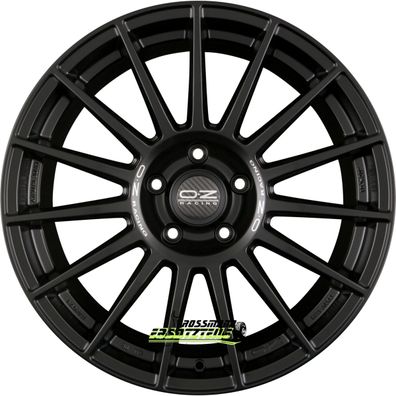 4x OZ Superturismo Dakar matt black 9x21 ET37 - LK5/112 ML79 Felge Alu