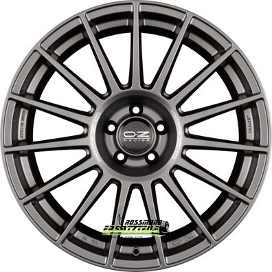 4x OZ Superturismo Dakar matt graphite 9x21 ET38 - LK5/114.3 ML67.04 Felge Alu