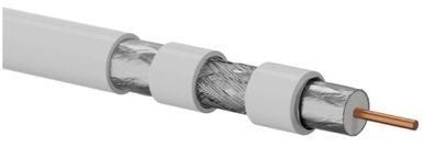 Koaxialkabel a-lan RG6 75 Ohm, 500m, grau