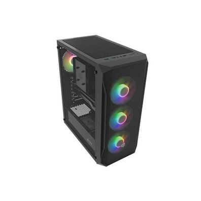 Midi Tower Gehäuse Fury Shobo SH4F RGB mit RGB-Beleuchtung