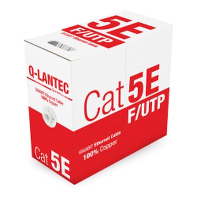 Netzwerkkabel q-lantec CAT5e 305m Grau