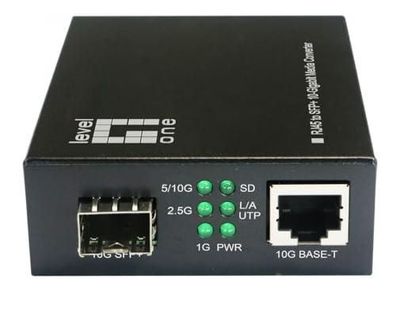 Multimedia-Konverter Levelone 10GBase-T zu SFP+ 10000 Mbit/s