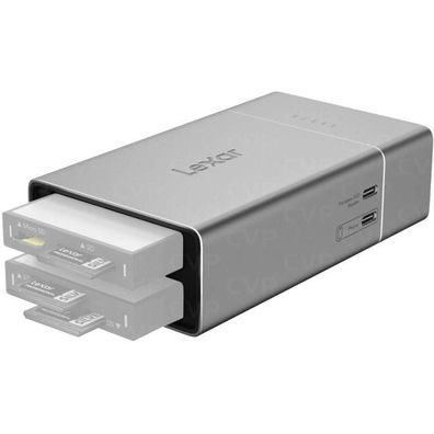Kartenleser Lexar Workflow Go Aluminium, tragbar, 10 Gb/s