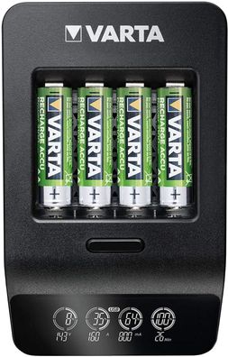 Ladegerät Varta LCD SMART Charger+ fér 4xAA/AAA