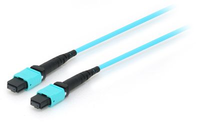 Glasfaserkabel Equip OM4 15 m cyan