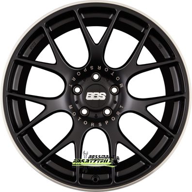 4x BBS CH-R schwarz matt 8.5x20 ET38 - LK5/114.3 ML82 Felge Alu
