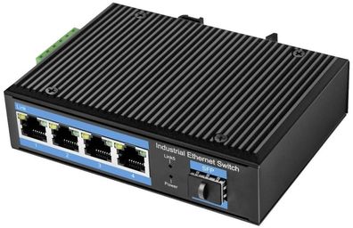 Ethernet Switch LogiLink Industrial 4-Port Gigabit, unmanaged