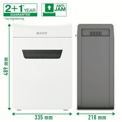 Aktenvernichter Leitz IQ Protect Premium 10X Weiß und Grau