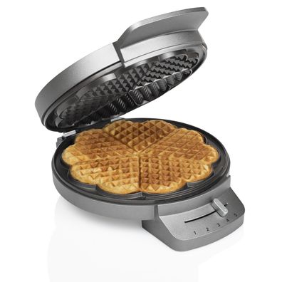Waffeleisen Princess Deluxe, silber-schwarz, 1200W