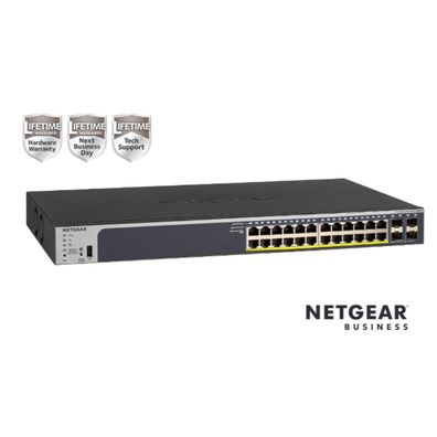 Managed Switch Netgear Smart GS728TP mit PoE+ und 24 Ports