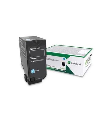 Original Tonerpatrone Cyan Lexmark Hohe Ergiebigkeit
