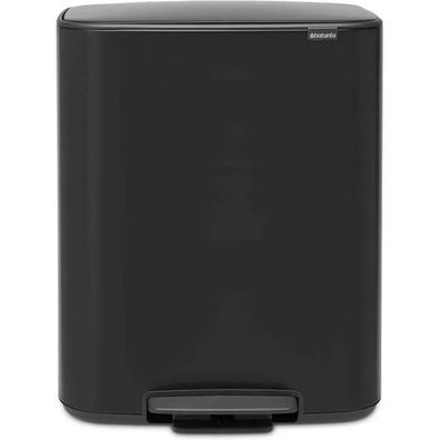 Mélleimer Brabantia 2x30L Schwarz Matt