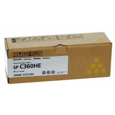Tonerpatrone Ricoh SP C360HE Gelb Original