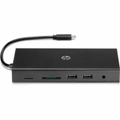 USB-C Hub HP mit VGA & HDMI - Schwarz