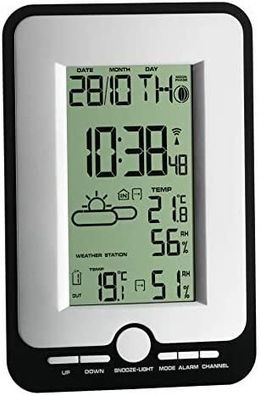 Wetterstation TFA MULTY 35.1134.10 kabellos, silber und schwarz