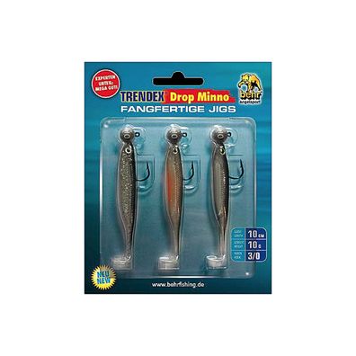 Gummifisch Set Zander 10 cm fertig montiert 03