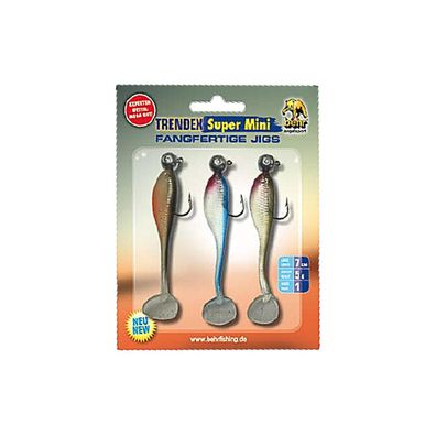 Gummifisch Barsch Angel Set 02 Mini Jigs