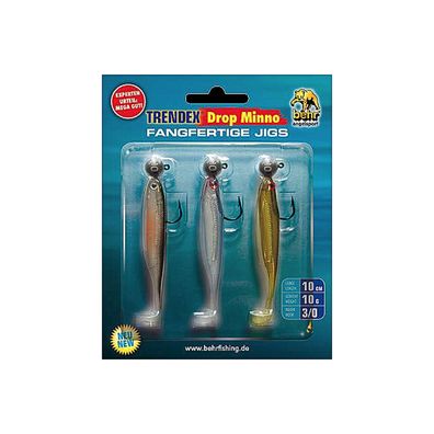 Gummifisch Set Zander 10 cm fertig montiert 02