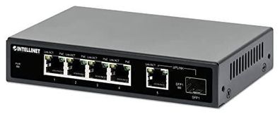 Netzwerk-Switch Intellinet Gigabit PoE 5 Ports schwarz
