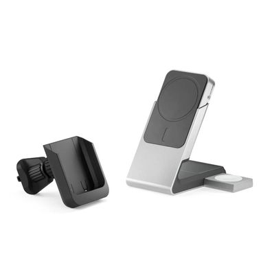 Ladegerät Alogic Matrix+ 3-en-1 15W Magnetisch Grau