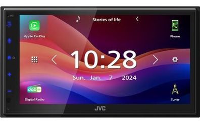 Multimedia-Empfänger JVC KW-M595DBT mit 6,8 Zoll Touchscreen