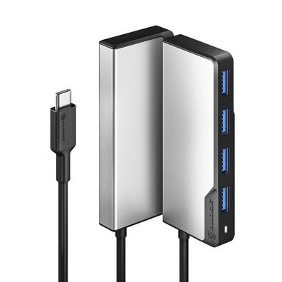USB-C Hub Alogic Fusion SWIFT mit 4 USB-A Ports, grau