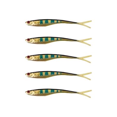 5 Stk Shads Gummifische Double Twister 13 cm